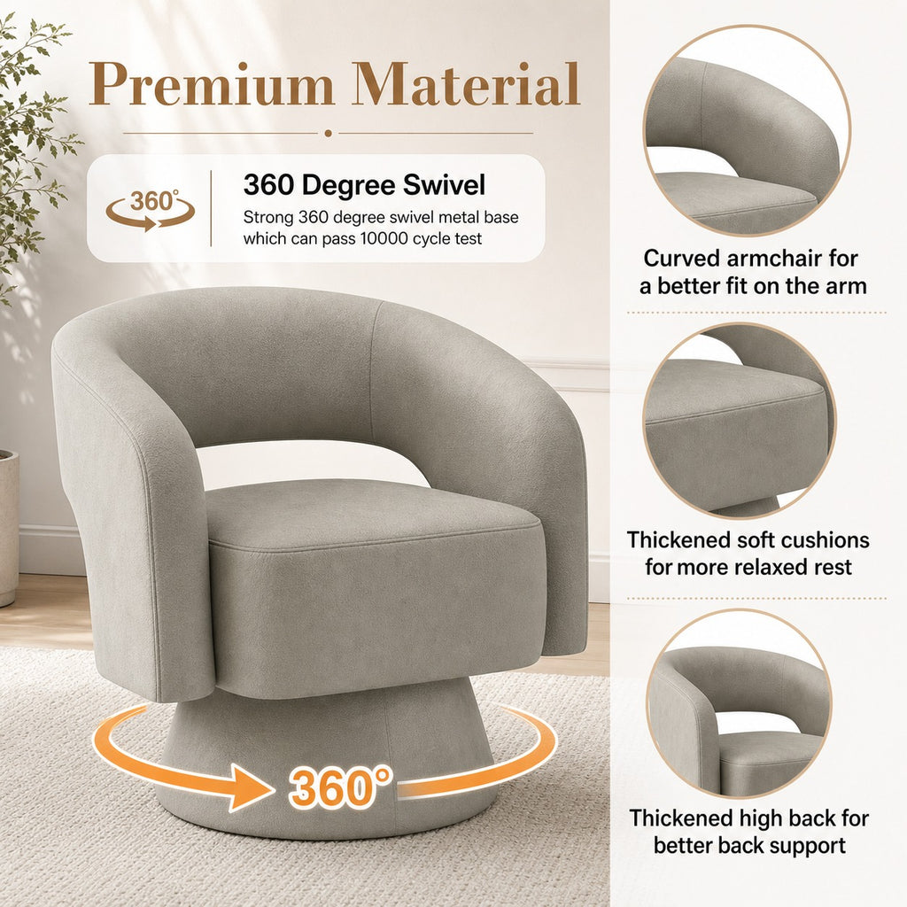 360 Swivel Barrel Chair - details