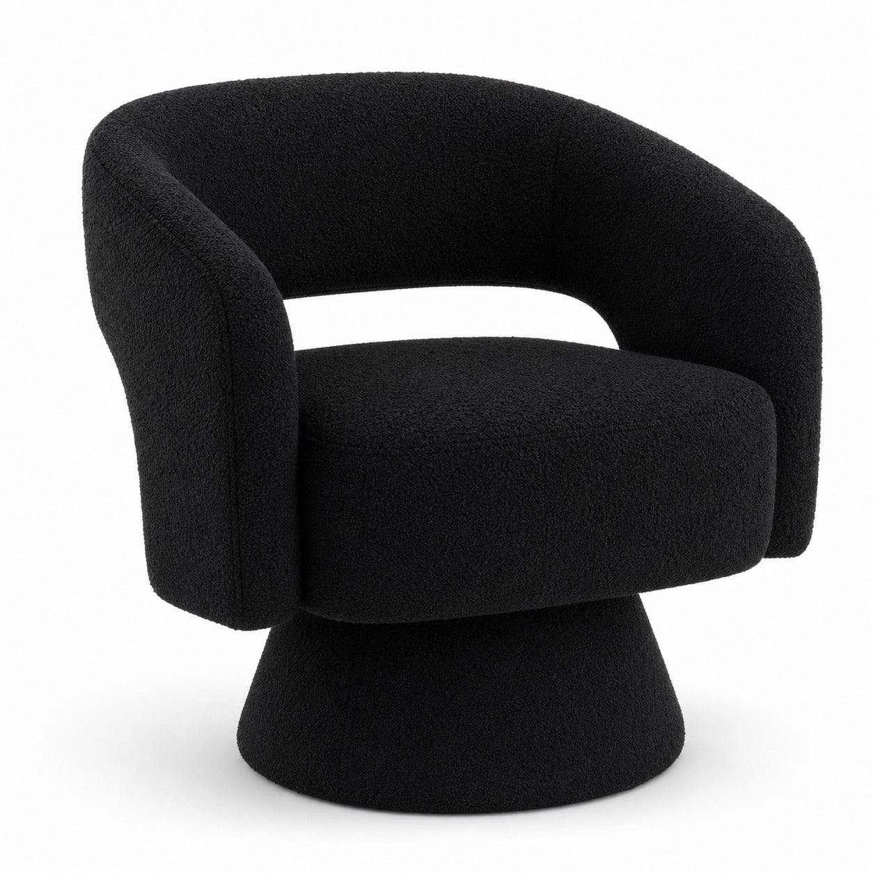 360 Swivel Barrel Chair - Black
