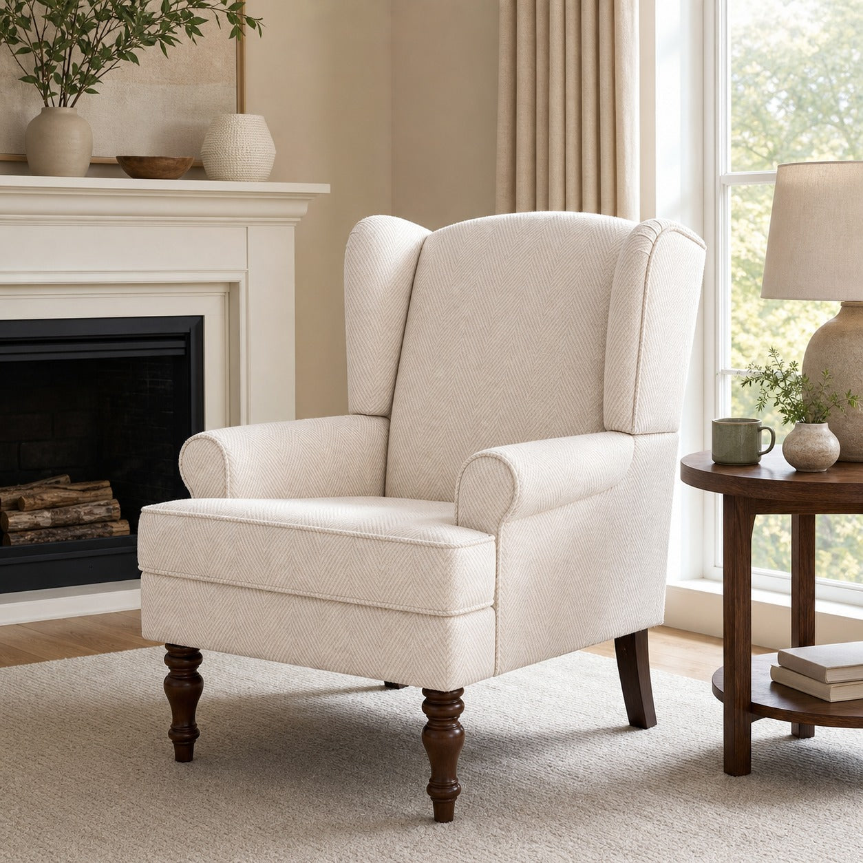 Wingback Reading Chair - lifestyle