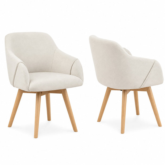 360 Swivel Dining Armchairs, Set of 2