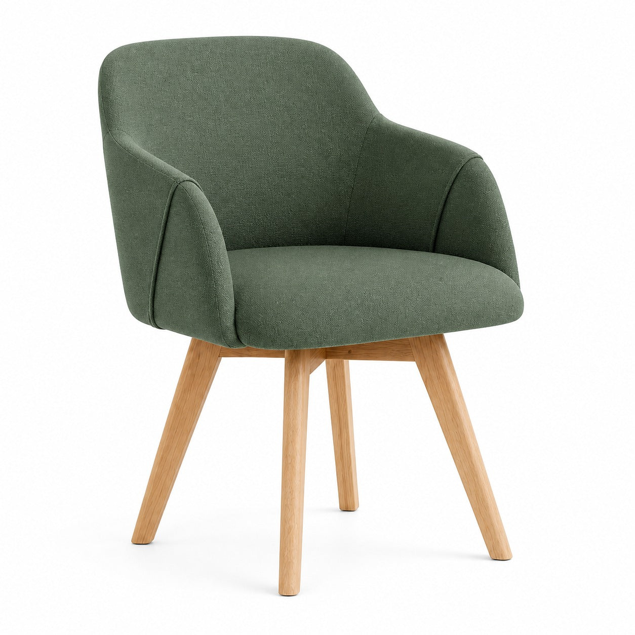 360 Swivel Dining Armchairs, Set of 2 - Green